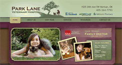 Desktop Screenshot of parklanevet.com