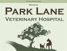 Tablet Screenshot of parklanevet.com